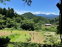 石井農園はサッカーや野球も出来る貴重な平地が